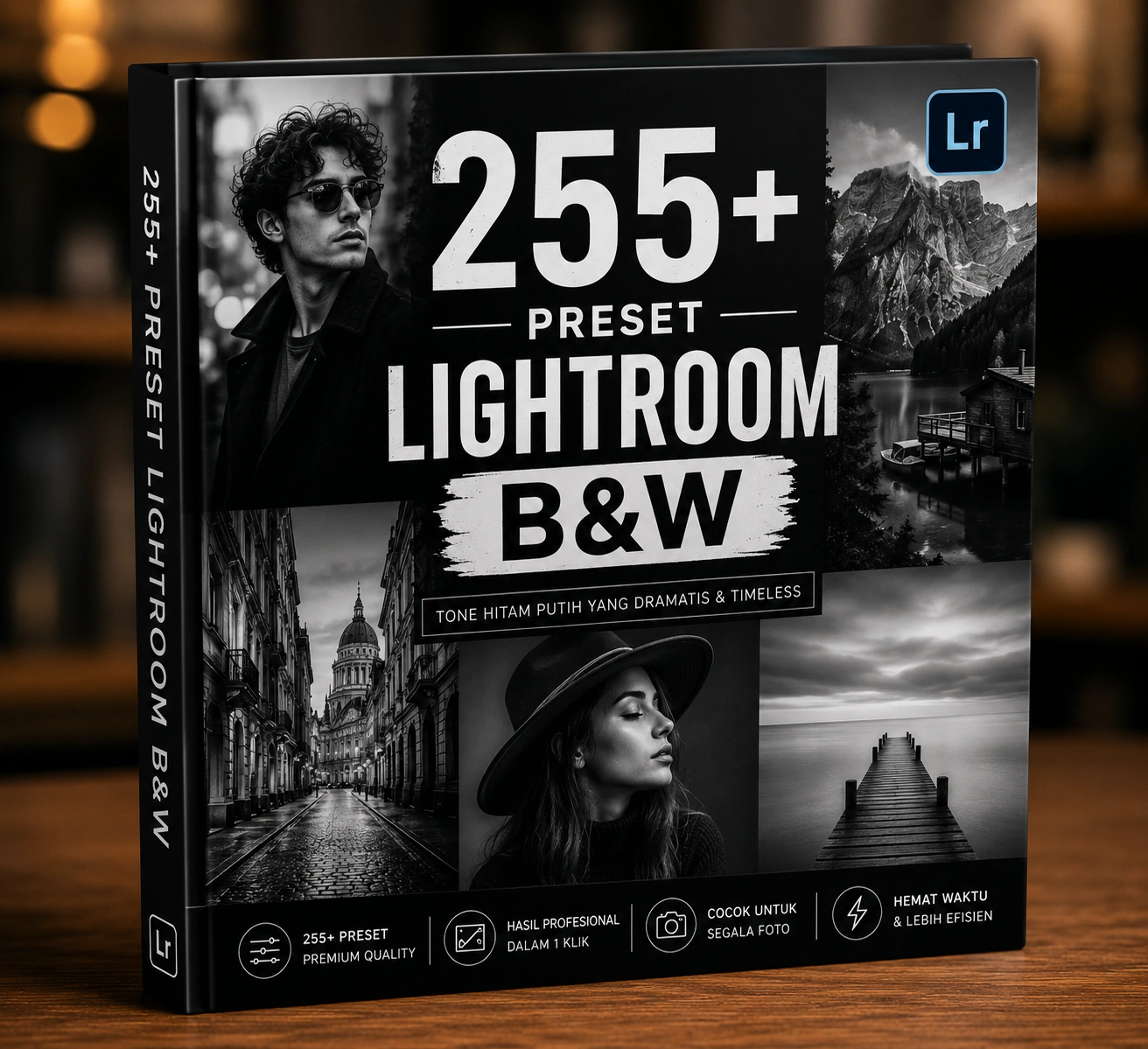 255+ Black & White Lightroom Presets – Foto Auto Dramatis & Elegan