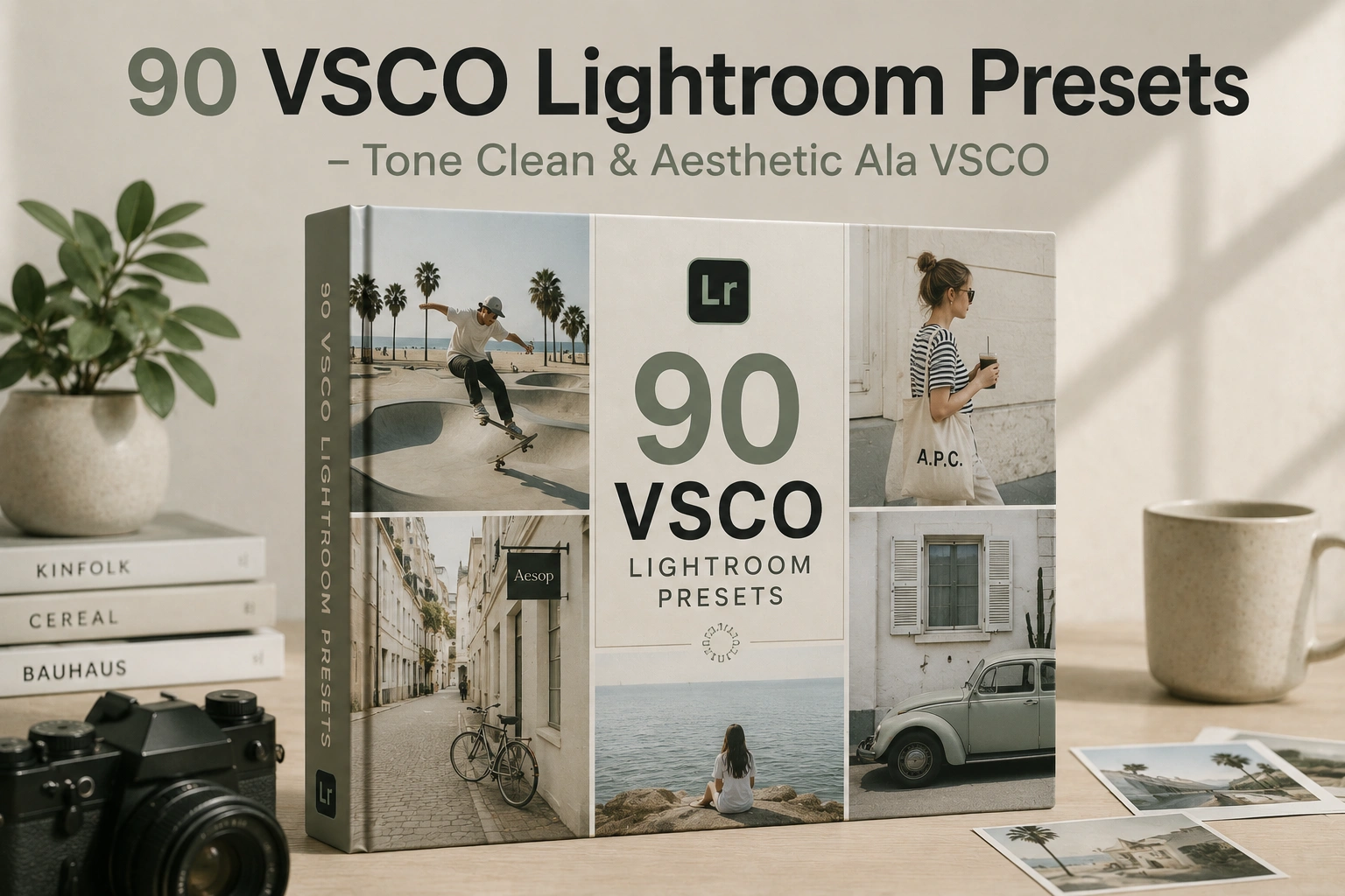 90 VSCO Lightroom Presets – Tone Clean & Aesthetic Ala VSCO