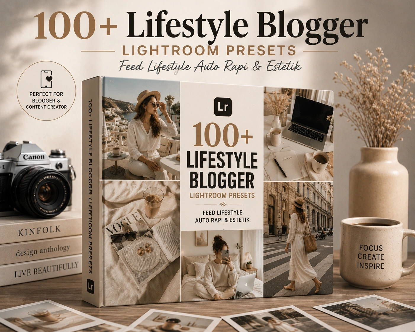 100+ Lifestyle Blogger Lightroom Presets – Feed Lifestyle Auto Rapi & Estetik